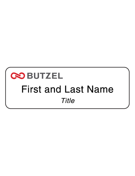 Picture of Aspen Name Tag with Plastic Backed Magnet (2-3 Week Delivery)